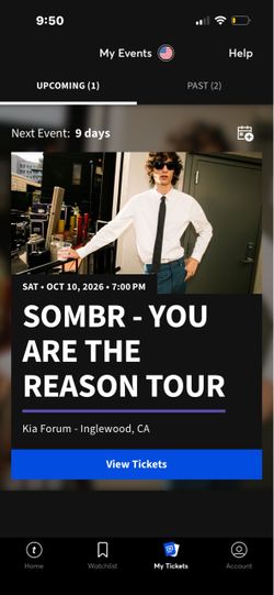 Somber tickets