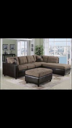 BRAND NEW SECTIONAL WITH OTTOMAN FOR $699!!