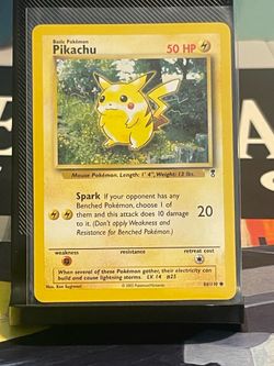 Pikachu Pokemon TCG (1999) 60/64 Red Cheeks (4)