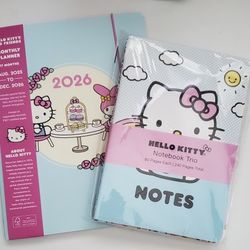 Hello Kitty Planner And Notebook Set