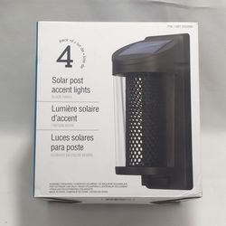 GTX Solar Post Accent Lights 4-Pack