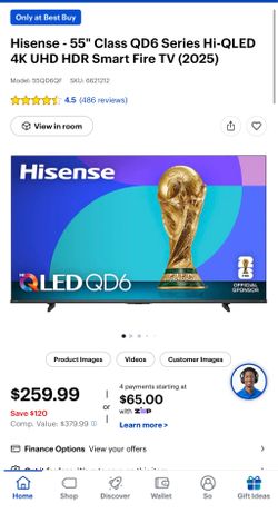 Hissense 55 inch tv