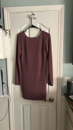 Purple w/ glitter cocktail dress