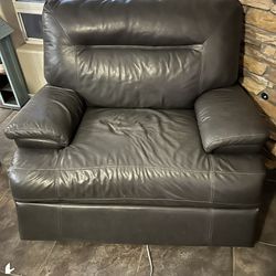 Leather Power Recliner and power reclining couch