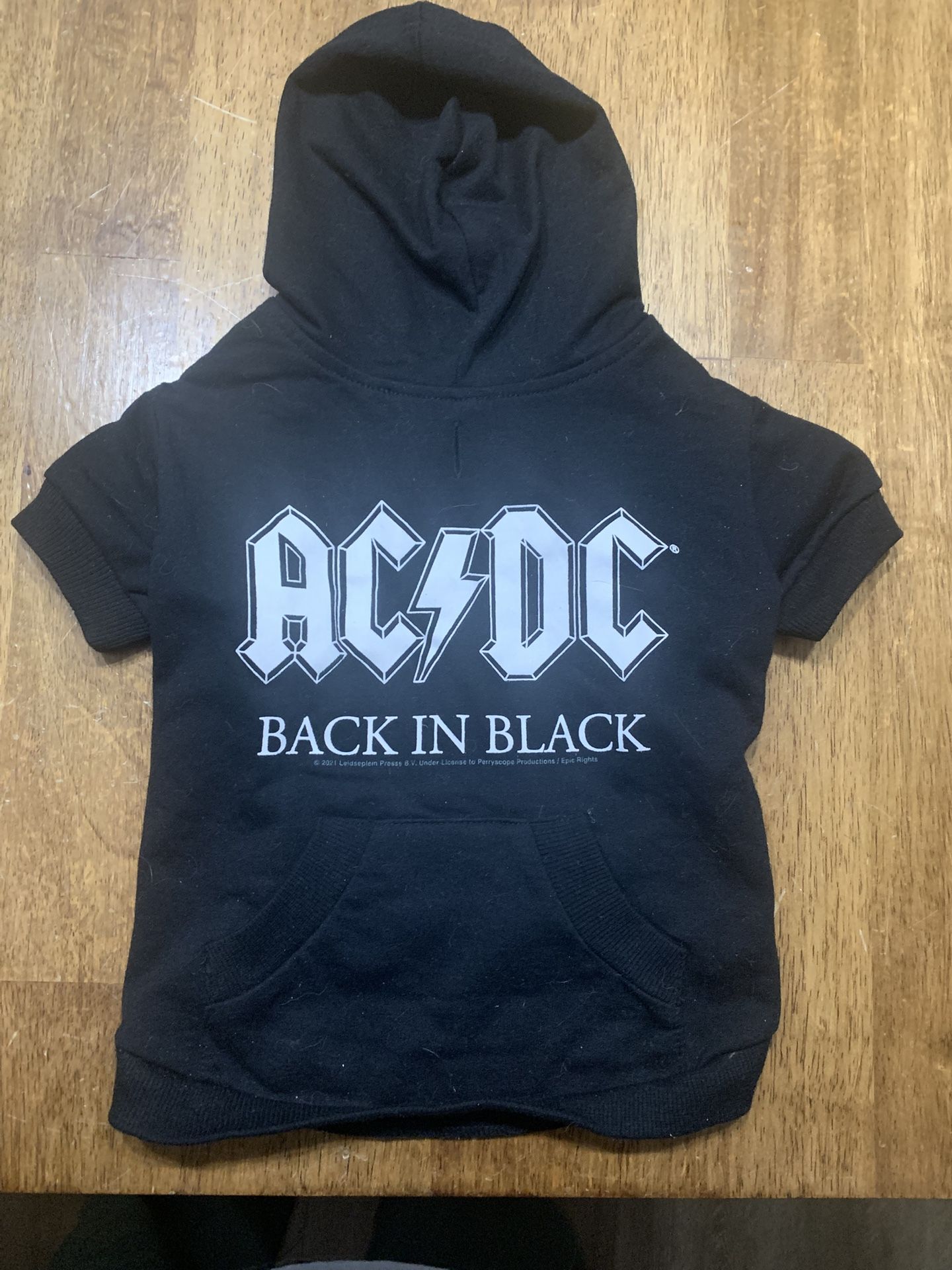 AC/DC Dog Hoodie NWT