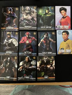 Arcade Injustice And Star Trek Cards