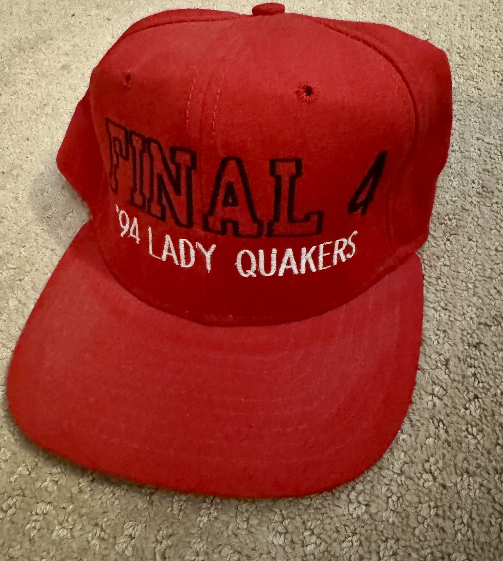 VINTAGE ‘94 Salem HS Lady Quakers New Era Dupont Visor Pro Model Snapback - M/L