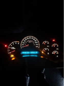 Cluster  GMC Cadillac Hummer hasbeen fully rebuilt with led lights and custom needles. Lifetime war