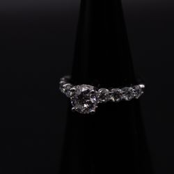 10k Gold Diamond Engagement Ring