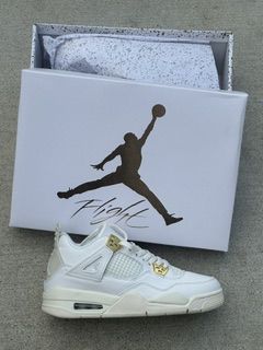 metallic gold Jordan 4s
