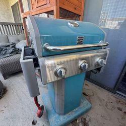 Kenmore Teal 3-Burner Liquid Propane Gas Grill