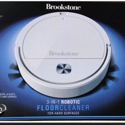Brookstone 3-N-1 Robotic Floor Cleaner 