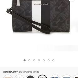 Michael Kors Womens Jet Set Double Zip Wristlet