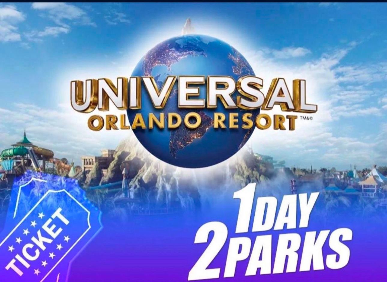 2 park 1 day universal tickets