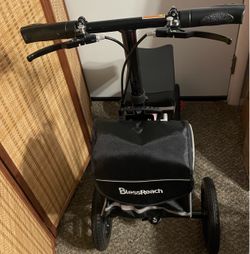 BlessReach ⭐️NEW⭐️ "SHINY PINK" All Terrain Knee Walker Scooter for Adults for Foot Injuries 300lbs Foldable Leg Knee Scooter, 11“ PU Big Wheels