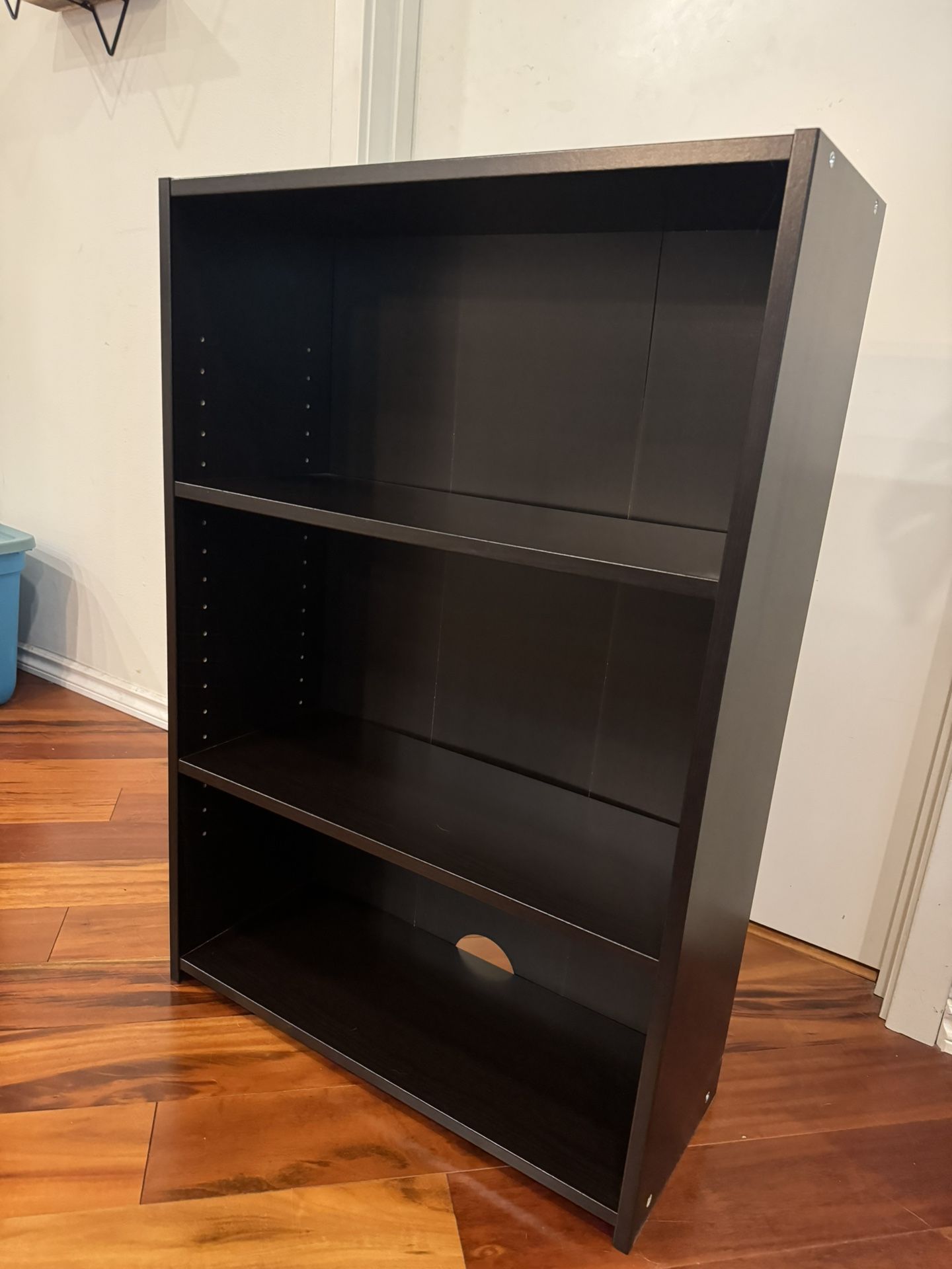 2 Black bookshelves