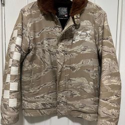 Undercover AW01/02 Tiger Camo Fur Collar Size M Jacket