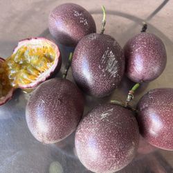 In season now! Fresh Passion Fruits Organic Home Grown