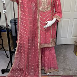 Chiffon Party Wear Garara Dress