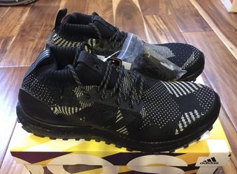 ADIDAS KITH NONNATIVE Ultra Boost Mid ATR Triple Black 3M Ronnie Fieg Size 4 yeezy nmd