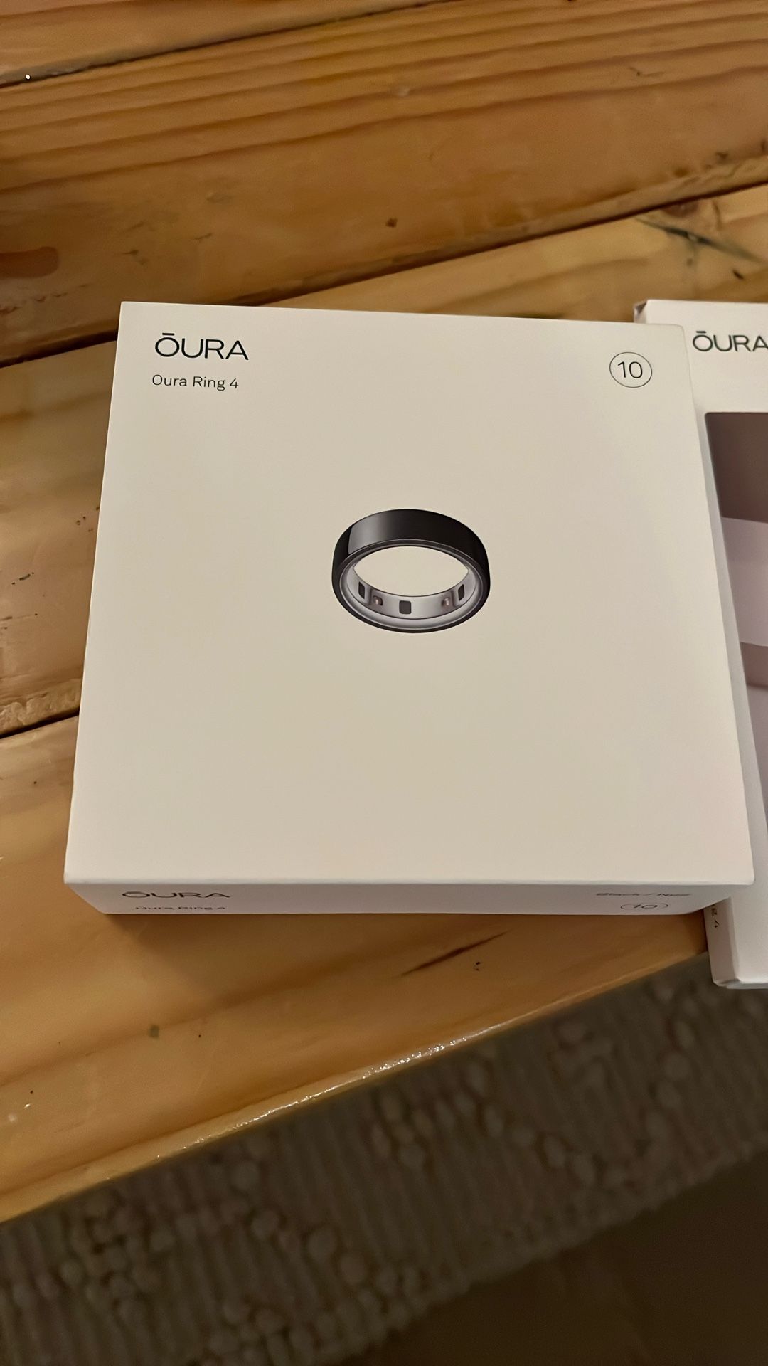 Oura Ring 4, Size 10, Black