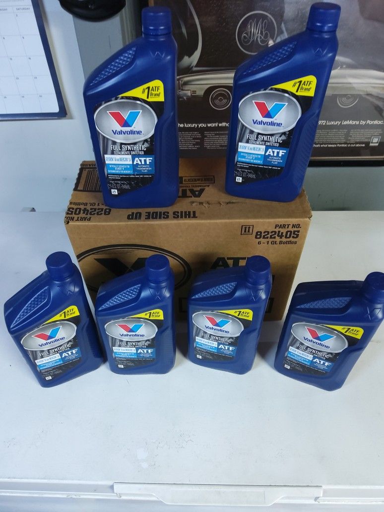 12 QUARTS VALVOLINE SYNTHETIC AUTOMATIC TRANSMISSION FLUID 