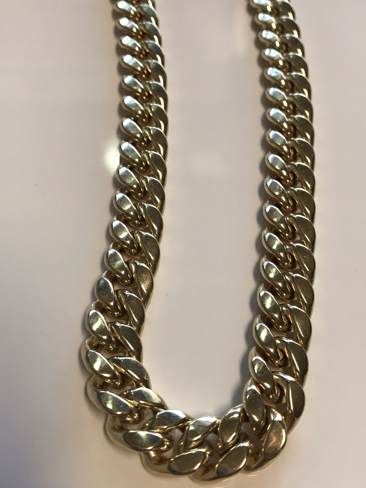 10 k Solid Gold Nice Fancy Cuban Chain