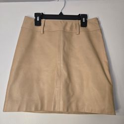 Vintage Tan Genuine Leather Rem Garson Skirt
