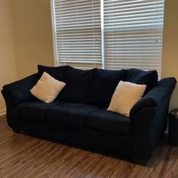 Raymour & Flanigan Black Sofa