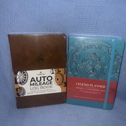 NEW Clever Fox Auto Mileage Log Book and a Legend Planner