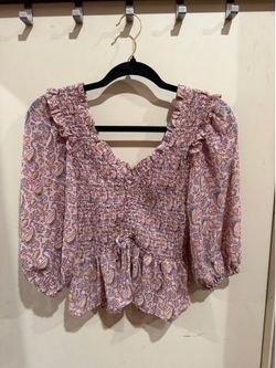 Topshop floral blouse size US 4