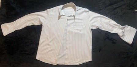 Perry Ellis French Cuff Long Sleeve Light Blue XL Shirt