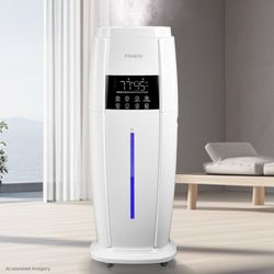 18L Humidifier Large Room, 60H Runtime, Triple Mist 1300mL/H, Top Fill Whole House Humidifier with long-lasting moisture for up to 1500ft, fewer refil