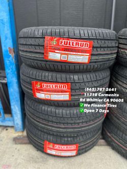 205/55R16 Fullrun New Set of Tires Installed and Balanced Set de Llantas Nuevas Instaladas y Balanceadas