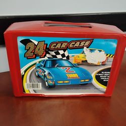 Vintage Tara hot wheels and Matchbox 24 Car Red Case Good Condition Very Clean