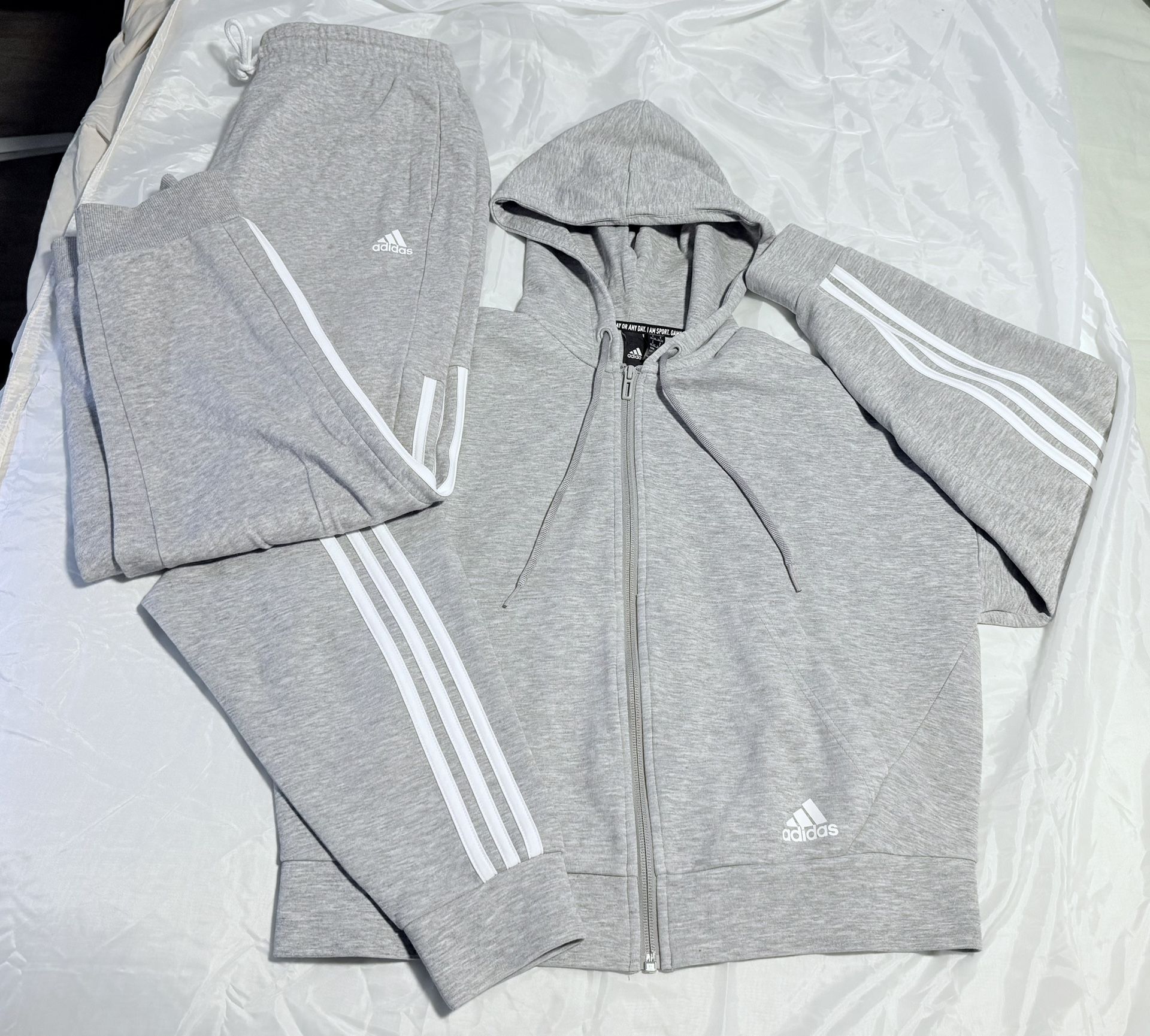 Adidas Tracksuit Set – Hoodie + Joggers (Women’s M) – Like New