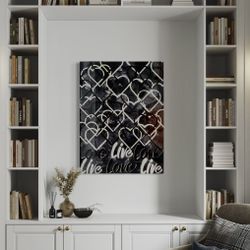 Original Hand-Painted Abstract Artwork – Acrylic Spray Paint & Epoxy Resin – 40x30 