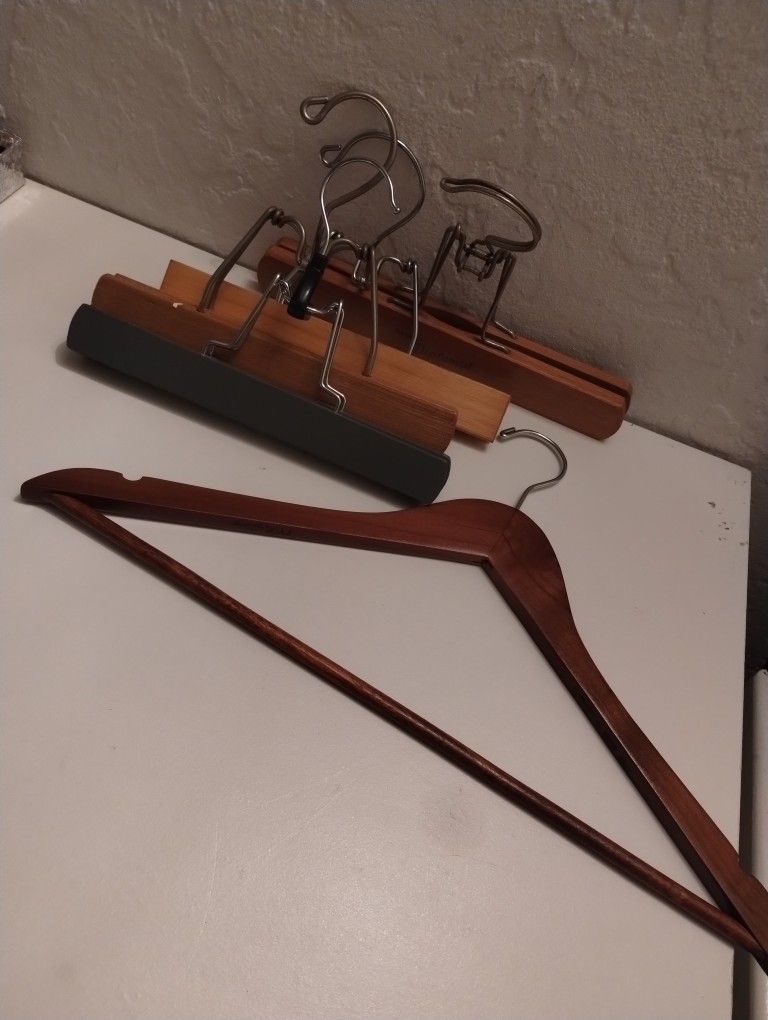 Wooden Hangers Lot 