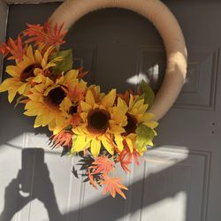 Sunflower wreath