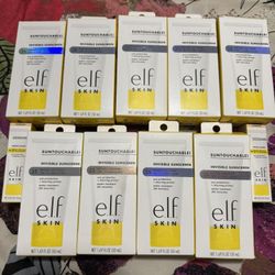 e.l.f. Suntouchable! Invisible Sunscreen Full Size 50ml $10 per each $65 For All Bonus 2 Mini