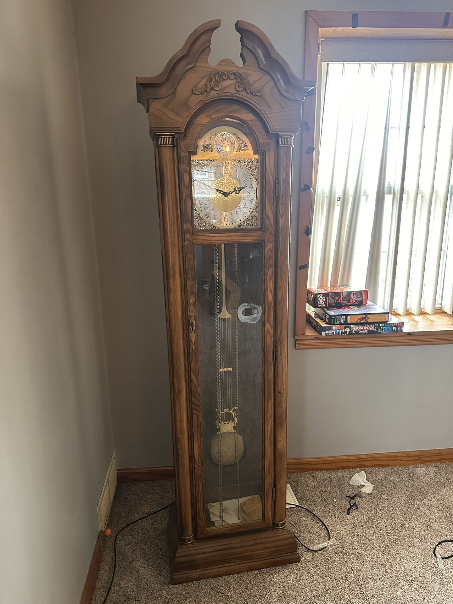 Pearl Grandfather Clock Need Gone