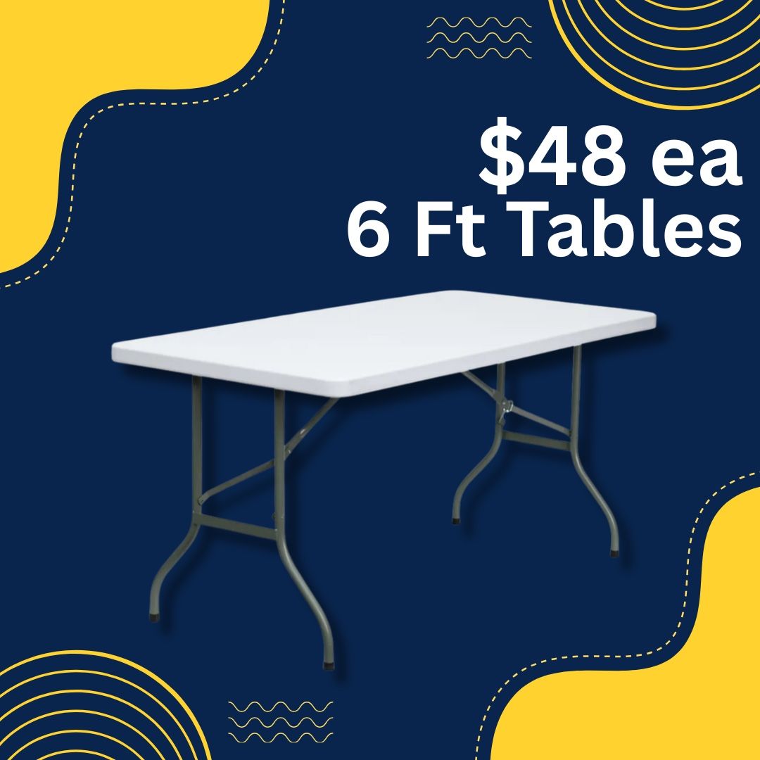 Mesa De 6 Pies Para Fiestas