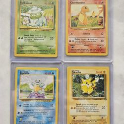 Original Starter Pokemon Cards Base Set