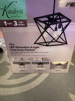 Katalyst 14 inch black kitchen / dining room light