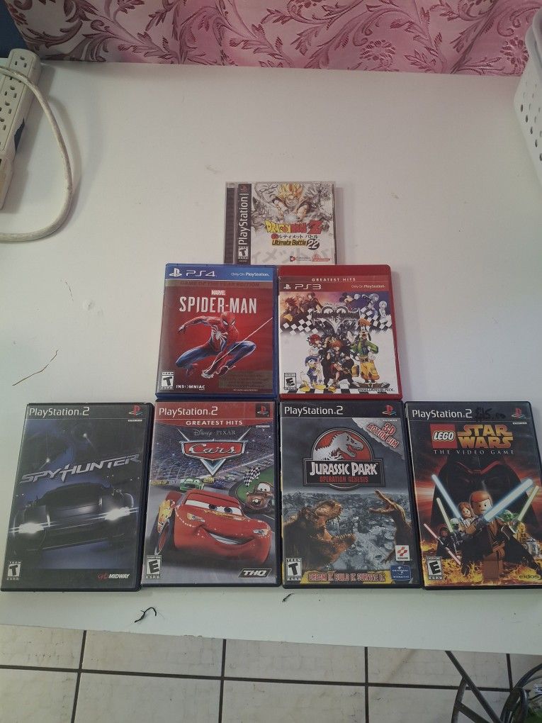 PS,PS2,PS3 And PS4 DVD Games