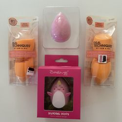 Real Techniques Miracle Complexion Sponge Makeup Sponge, Orange 2ct , Bundle All For $15