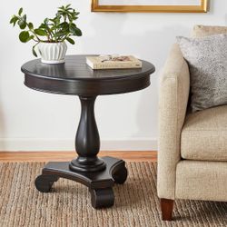  Black Pedestal Table 