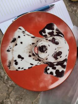 Dalmatian Puppy Decorative Collector Plate