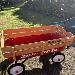 Vintage Radio Flyer Traveler Metal Wagon