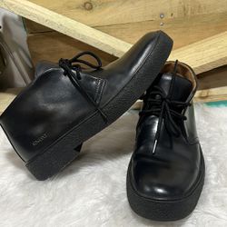 RJ Colt Men's Detroit Black Leather Chukka Boots size 8.5 M